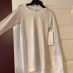 NWT Lululemon Swiftly Tech Long Sleeve 2.0 White